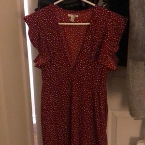 Amuse Society Dresses - Amuse Society Keeping it Frill Dress in Red Amuse Society Dresses - Amuse Society Keeping it Frill Dress in Red